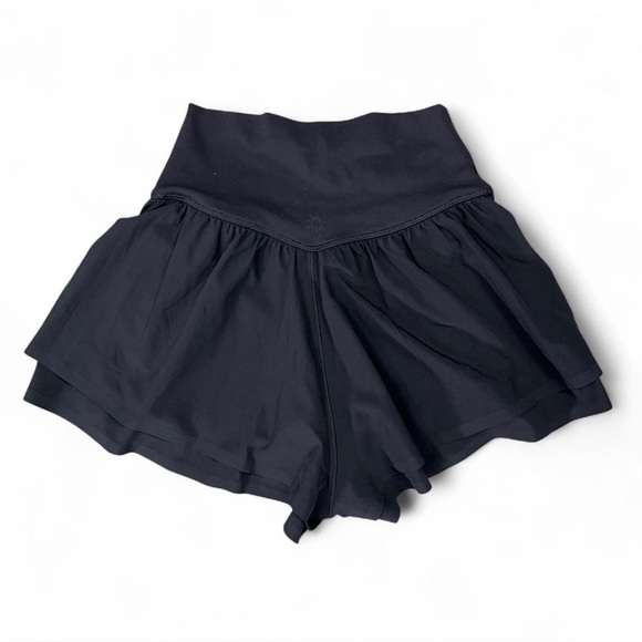 NWT OFFLINE by Aerie Black High Rise Flowy Athletic Shorts Size XS - Picture 3 of 3